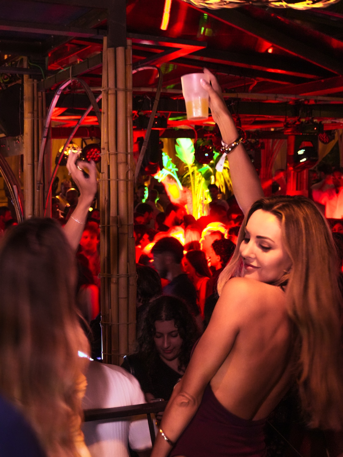 Cabana lounge on a summer night